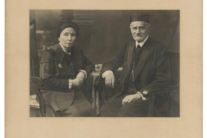 Portrait of Siegmund Sonnenfeld with his wife Katharina