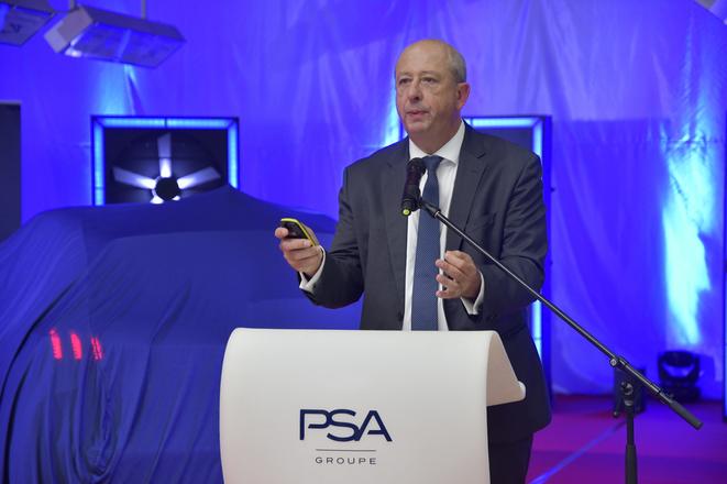 The global boss of the Peugeot brand, Jean–Philippe Imparato in Trnava.