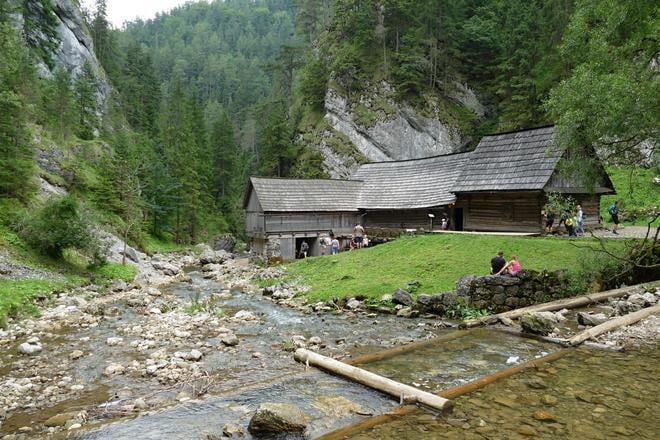 The mills in the Kvačianska Dolina valley in the Liptov region.