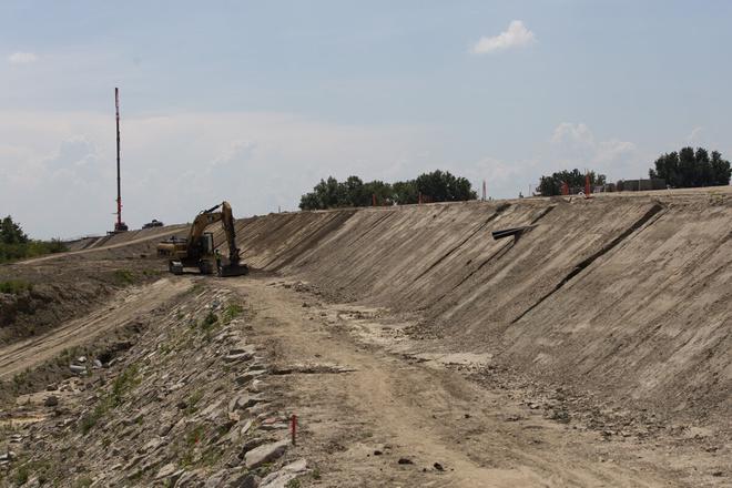The construction of the D4 motorway near Bratislava