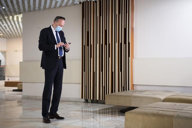 Peter Filip, the lawyer of Jozef Majský, sentenced for the embezzlement of non-banking companies, at the Supreme Court on July 29, 2020.