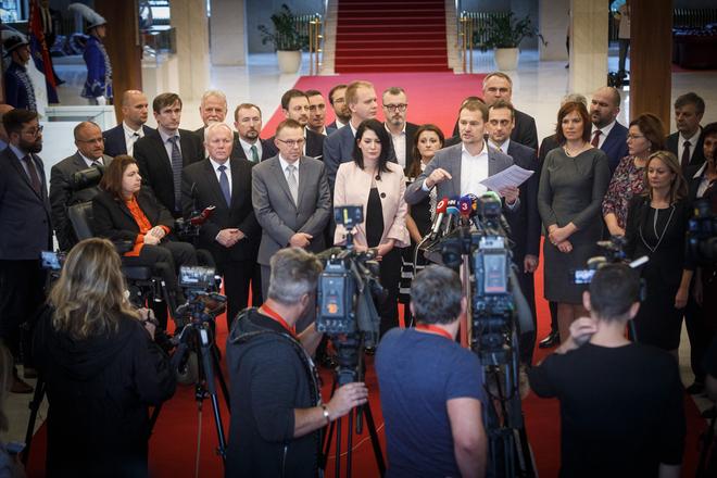 Opposition held the press conference.