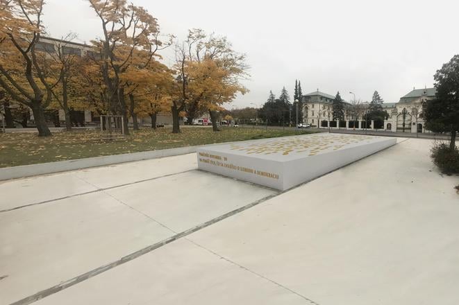 Visualisation of the Memorial of Democratic Revolution 1989.