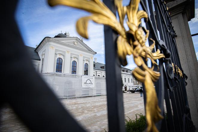 The new facade of the Presidential Palace