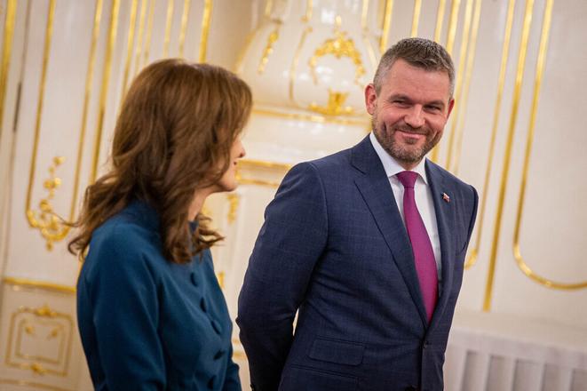 Andrea Kalavská and Peter Pellegrini. 