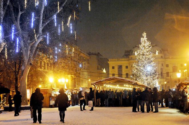 White Christmas have become scarce in Bratislava.