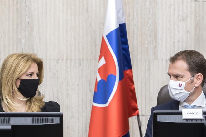 Zuzana Čaputová and Igor Matovič met to discuss nationwide testing.