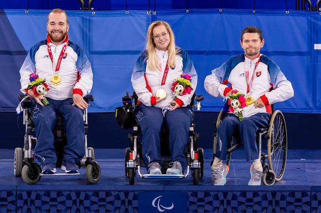 The golden team (l-r): Samuel Andrejčík, Michaela Balcová and Martin Strehársky.