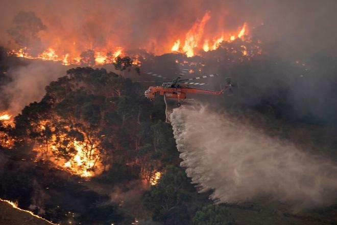 Fires in Australia in early 2020. 