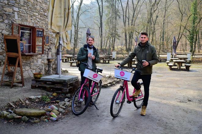 Bratislavans can rent bikes and set off for a trip to the Small Carpathians