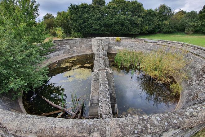 The Serényi's cistern, a technical monument in the Plešivecká plateau.