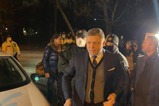 Robert Fico was detained by the police.