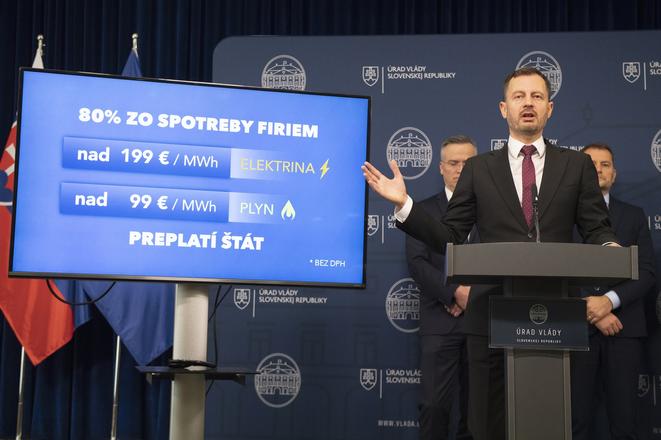 PM Eduard Heger announces on October 24 how his cabinet is going to help firms affected by the energy crisis in 2023.