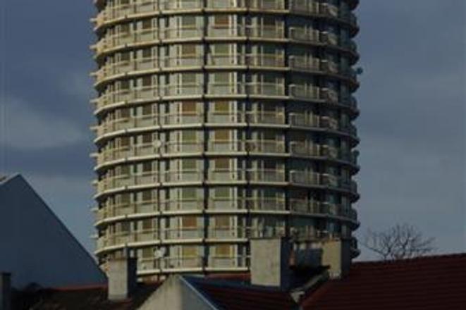 19: The unique building of the dormitory Hviezda (Star), also known as Kukurica (Corn), has dominated the area near the intersection of Jarošova, Kukučínova and Račianska for more than 40 years. This round, 26-storey building was originally built as a dormitory for a military academy. Since 2012, the building has been closed due to poor construction and technical condition.