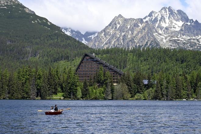 The Štrbské Pleso resort in the High Tatras. 