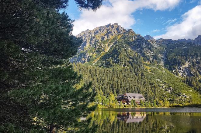 The Popradské pleso mountain lake.