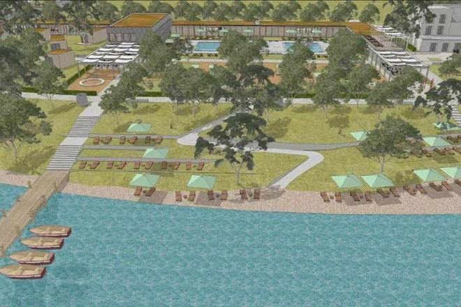 A visualisation of a new project proposed at the Zlaté Piesky recreational area.