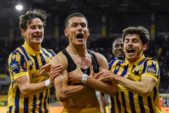 Damir Redžič strelil v závere zápasu gól, ktorým zabezpečil Dunajskej Strede víťazstvo 2:1.