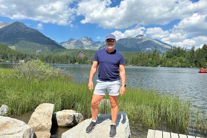 Gregory Stein at the Štrbské Pleso resort in the High Tatras.