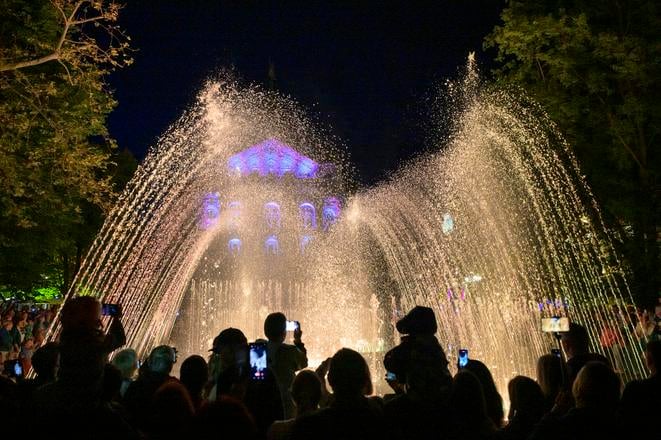 Košice's singing fountain