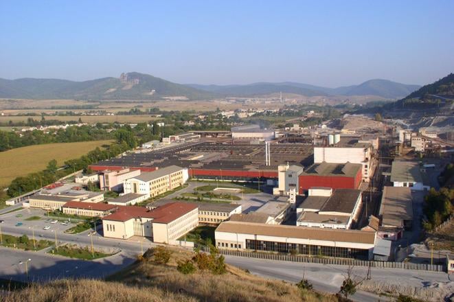 Slovmag factory in Lubeník, Banská Bystrica Region.