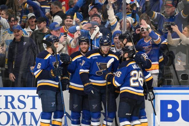 Ilustračná fotografia - Hráči St. Louis Blues.