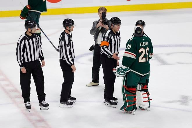 Marc-Andre Fleury po svojom poslednom zápase v NHL.
