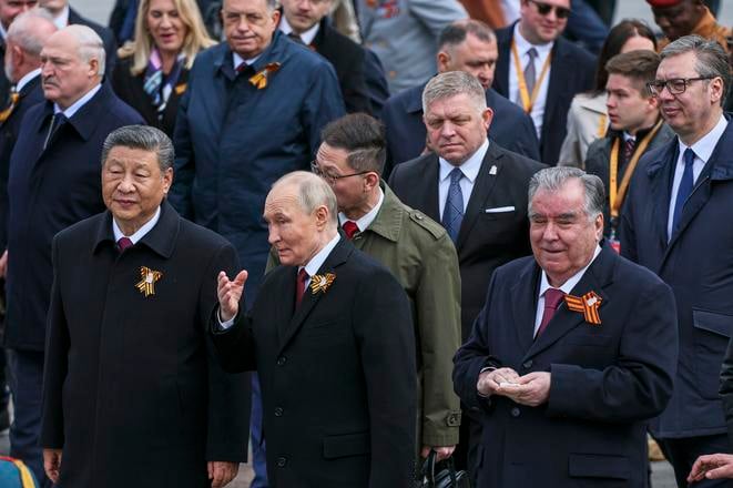 Robert Fico attends 9 May Victory Day celebrations in Moscow.
