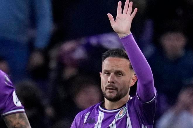 Futbalista Realu Valladolid Ivan Sanchez.