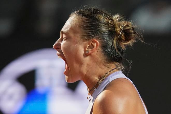 Arina Sobolenková a jej frustrácia vo štvrťfinále WTA 1000 v Ríme 2025