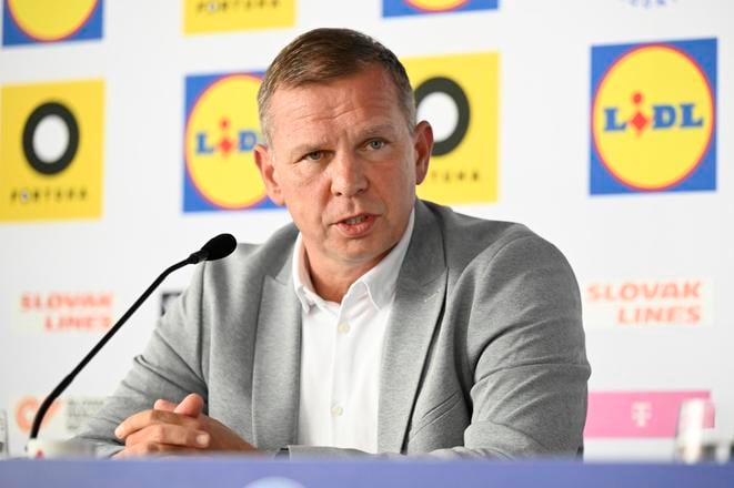 Tréner slovenskej futbalovej reprezentácie do 21 rokov Jaroslav Kentoš.