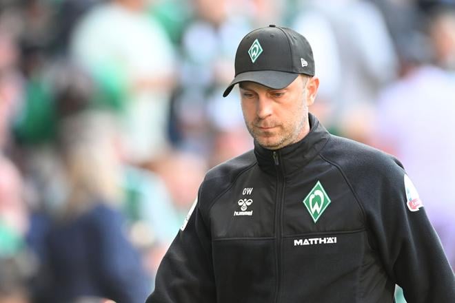 Tréner Werderu Brémy Ole Werner.