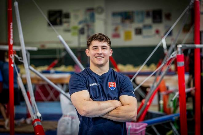 Slovenský gymnasta Oliver Kasala. FOTO SGF/SPR- Andrej Galica