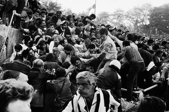 Tlačenica na bruselskom štadióne v máji 1985.