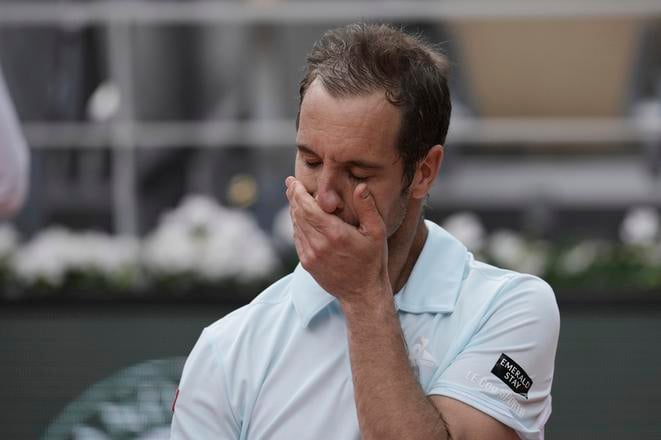Dojatý francúzsky tenista Richard Gasquet.