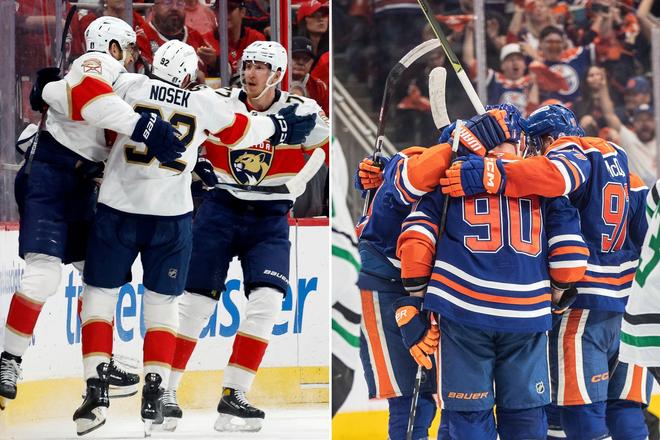 Stanley Cup zdvihnú nad hlavu hráči Floridy alebo hokejisti Edmontonu - koláž denníka Šport