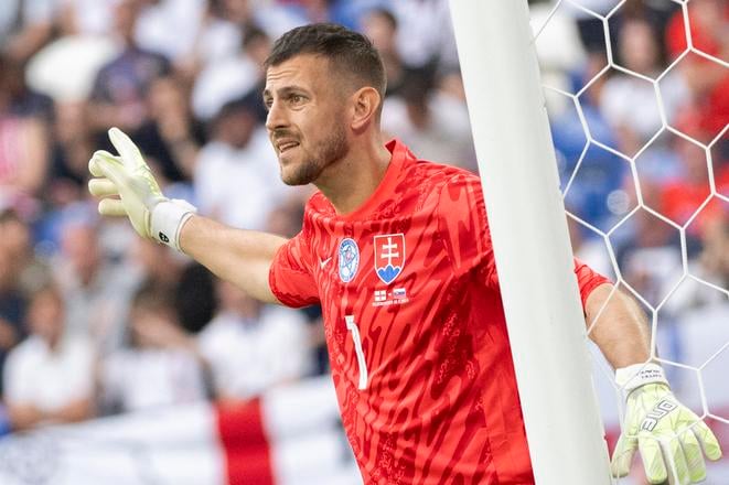 Martin Dúbravka v reprezentačnom drese.