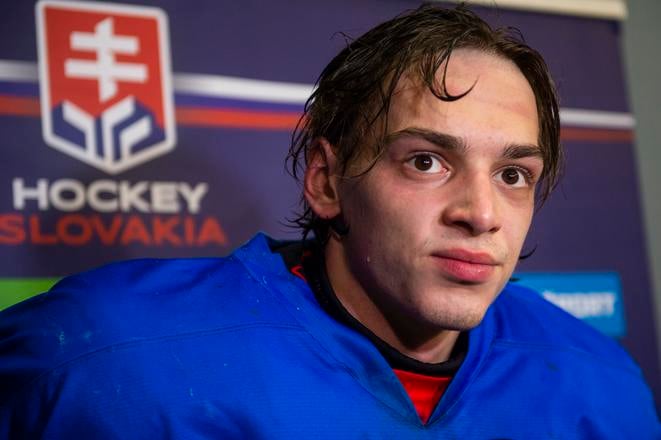 Ondrej Molnár na zraze reprezentácie do 18 rokov v roku 2022.