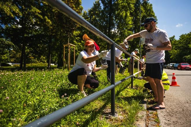 Naše Mesto – ‘Our City’ in English – is the largest corporate volunteering event in central Europe.