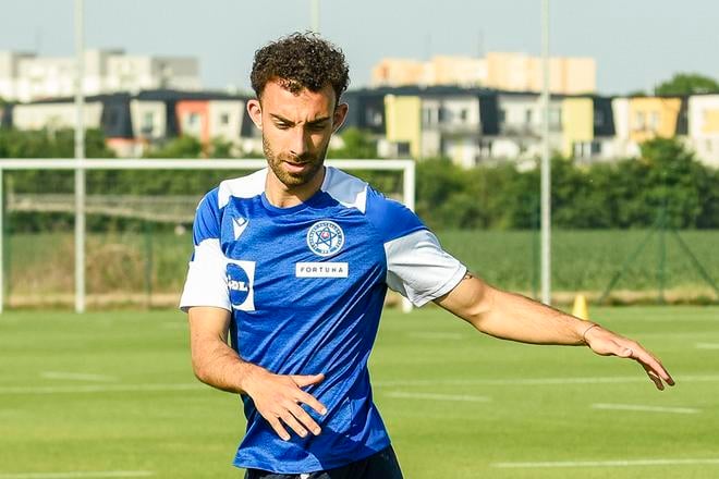 Sebastian Nebyla na tréningu.