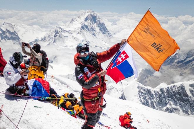 Lenka Poláčková na Mt. Evereste.