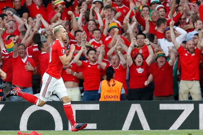 Hráč Walesu Aaron Ramsey.