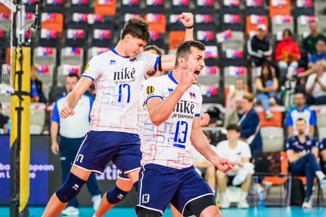 Slovenská radosť v podaní kapitána Jakuba (vpravo) a Andreja Billicha.