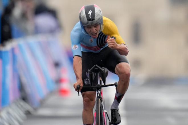 Remco Evenepoel na OH.