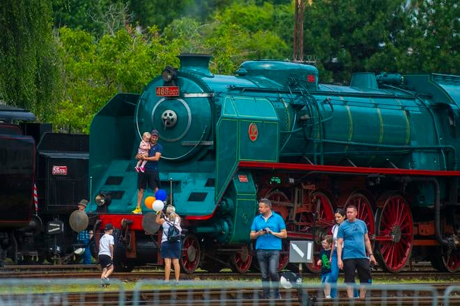 The Rendez vintage train show in Bratislava.