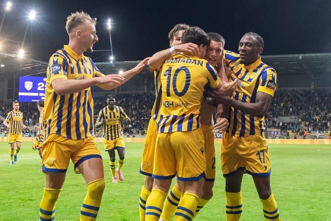 DAC players, shown here celebrate after scoring a goal, look set to miss out on competing in Europe next season.