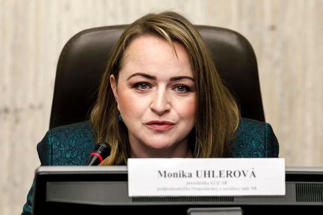 President of the Confederation of Trade Unions of the Slovak Republic (KOZ SR), Monika Uhlerová