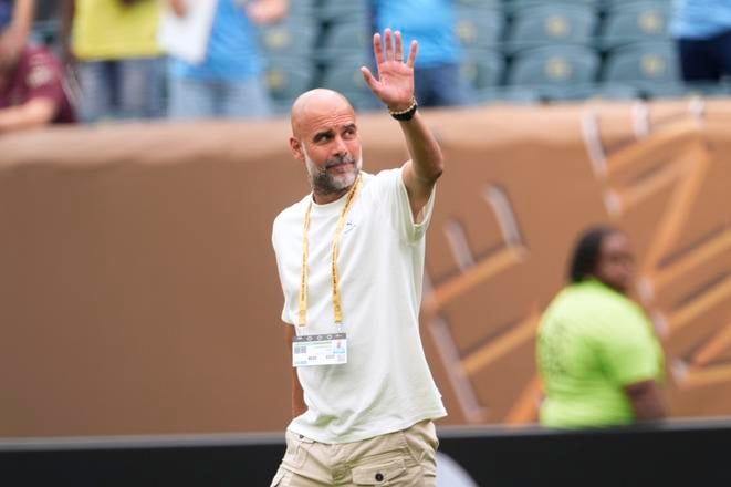Tréner Manchestru City Pep Guardiola.