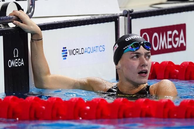 Slovenská plavkyňa Tamara Potocká. FOTO TASR/DUNA/MTI/Robert Hegedus