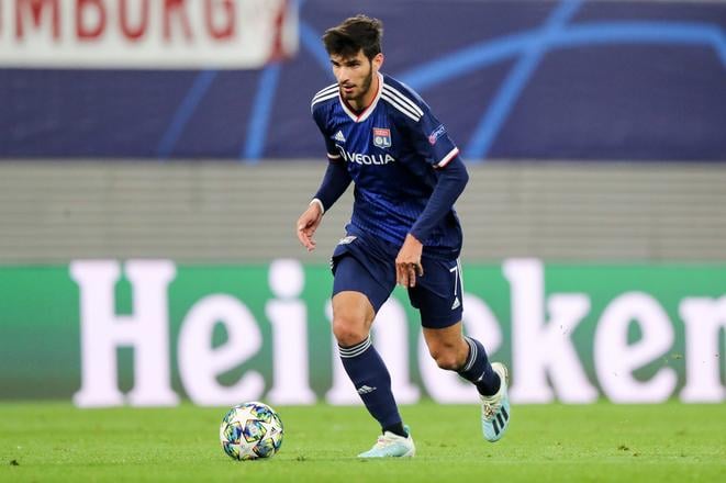 Na archívnej snímke z 2. októbra 2019 futbalista Olympique Lyon Martin Terrier.